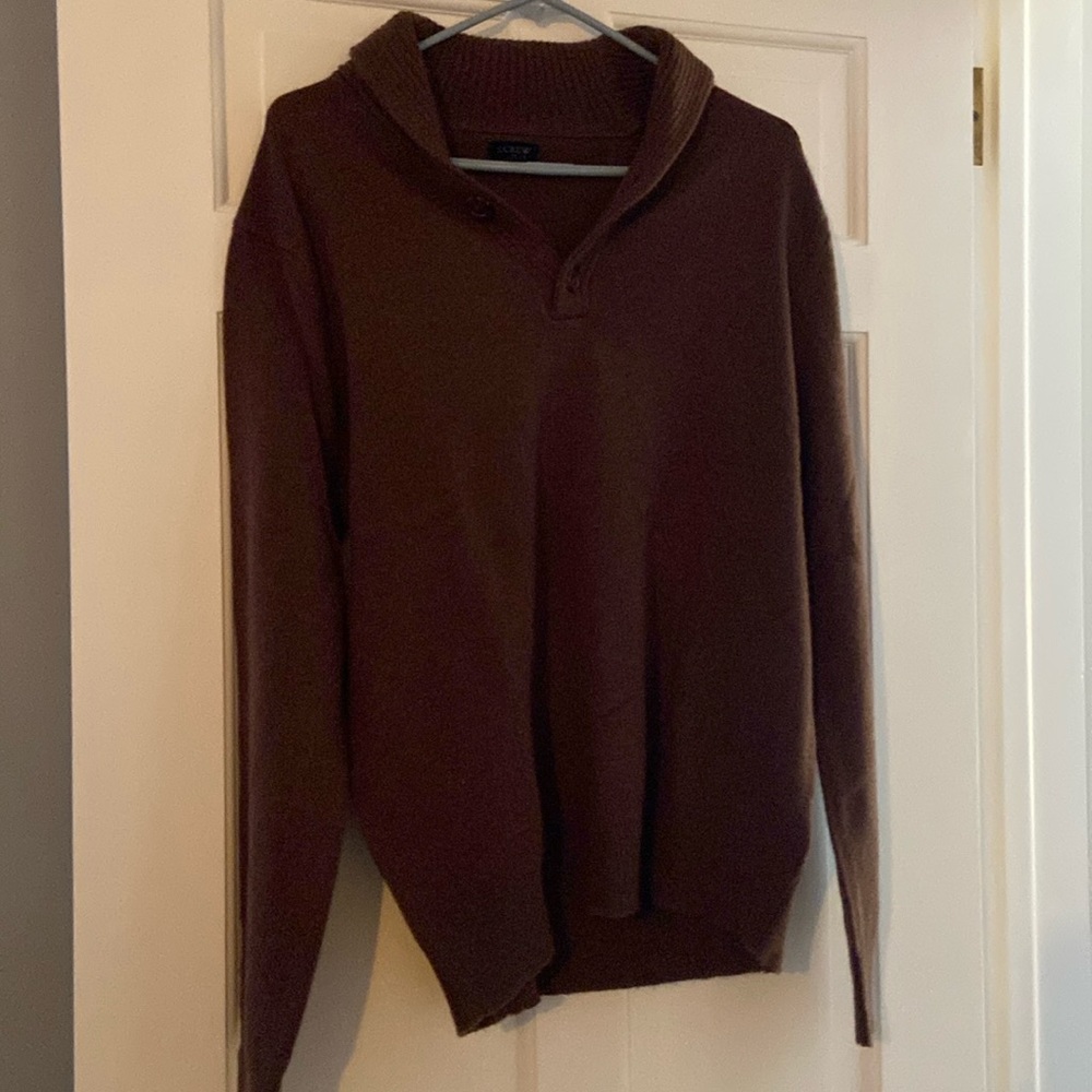 J. Crew Men’s Shawl-Neck Button Up Sweater